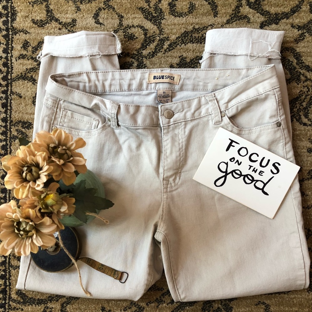 Blue Spice Khaki Skinny Jeans